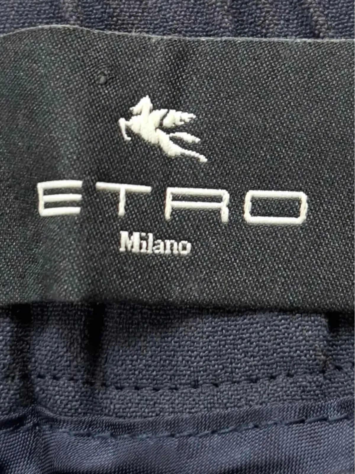 Etro Vintage ドローストリングディテールパンツ - 画像3