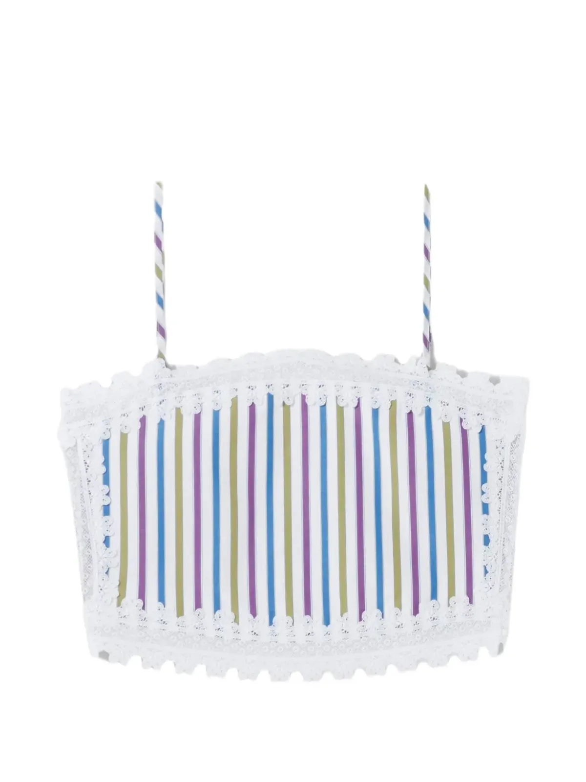 Claudie Pierlot ストライプ柄レーストップ - 画像1