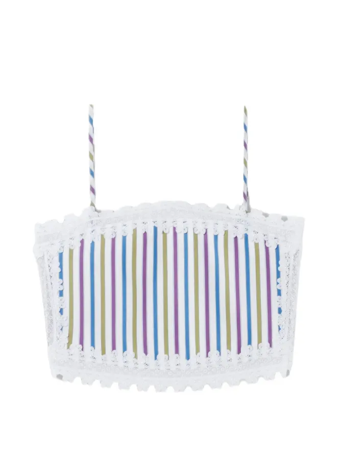 Claudie Pierlot Claudie Pierlot ストライプ柄レーストップの商品画像