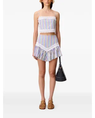 Claudie Pierlot ストライプ柄レーストップ - サムネイル2