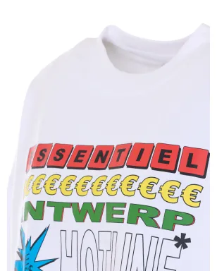 Essentiel Antwerp プリント クルーネック Tシャツ - ホワイト - サムネイル3