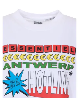 Essentiel Antwerp プリント クルーネック Tシャツ - ホワイト - サムネイル4