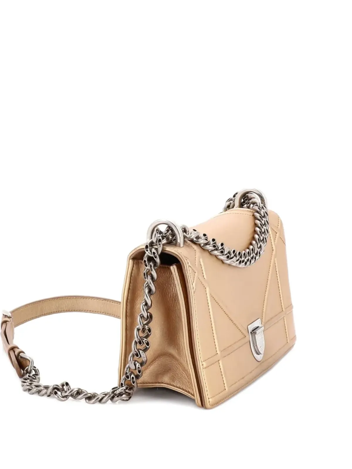 Christian Dior Pre-Owned ディオラマ・フラップバッグ カーフスキン ショルダーバッグ メタリック - 画像1