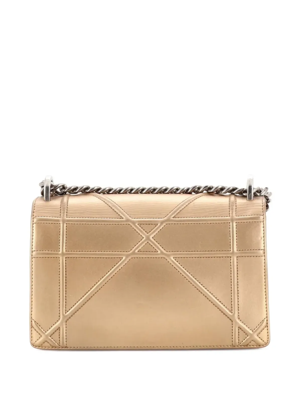 Christian Dior Pre-Owned ディオラマ・フラップバッグ カーフスキン ショルダーバッグ メタリック - 画像2