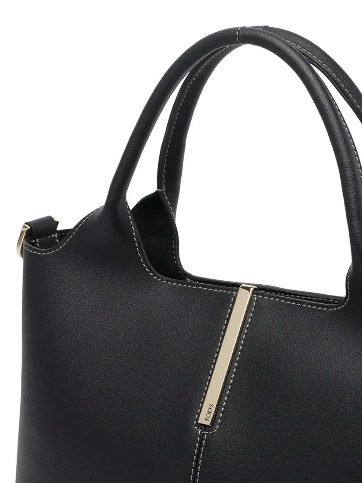 Tod's 取り外し可能ストラップ付きレザートートバッグ - 画像4