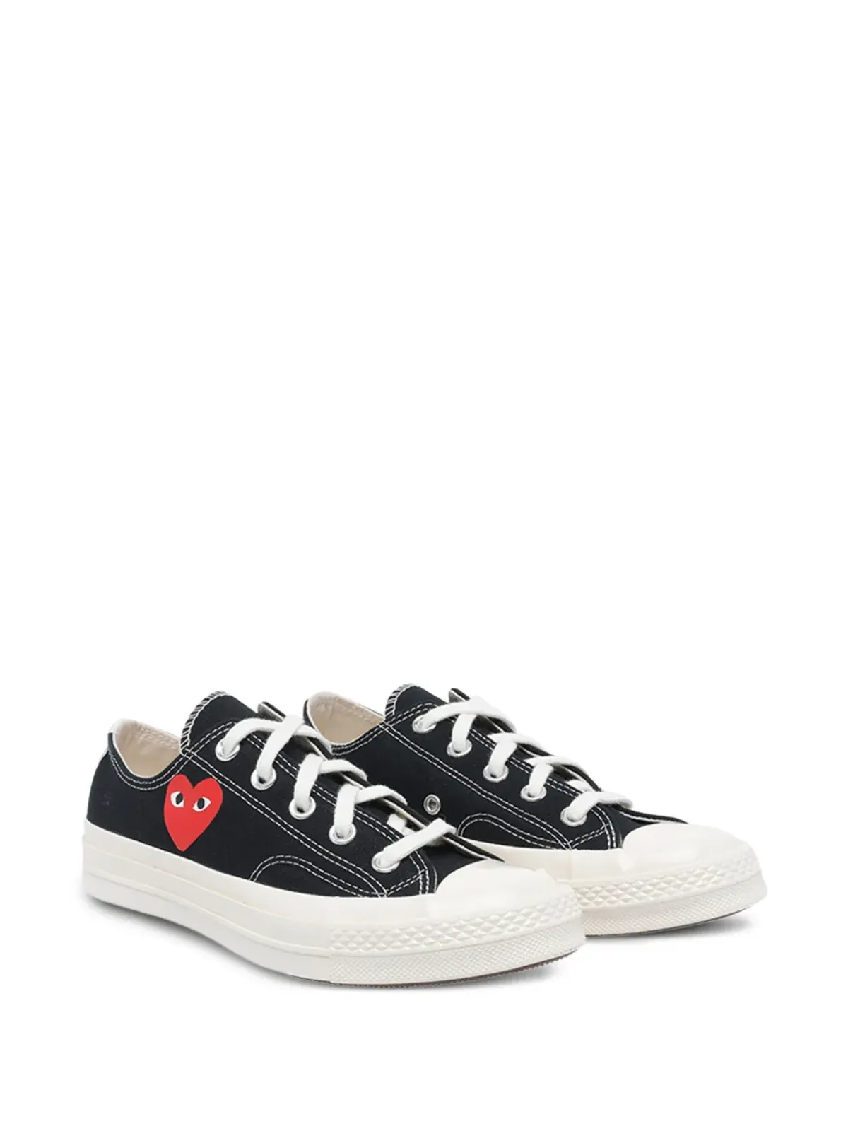 Comme Des Garçons Play x Converse ハートロゴ レースアップスニーカー - 画像2
