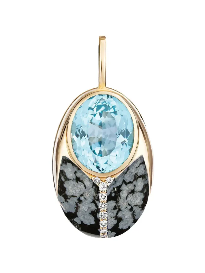 Mason & Books Mason and Books bug-shape diamonds pendant - Goldの商品画像