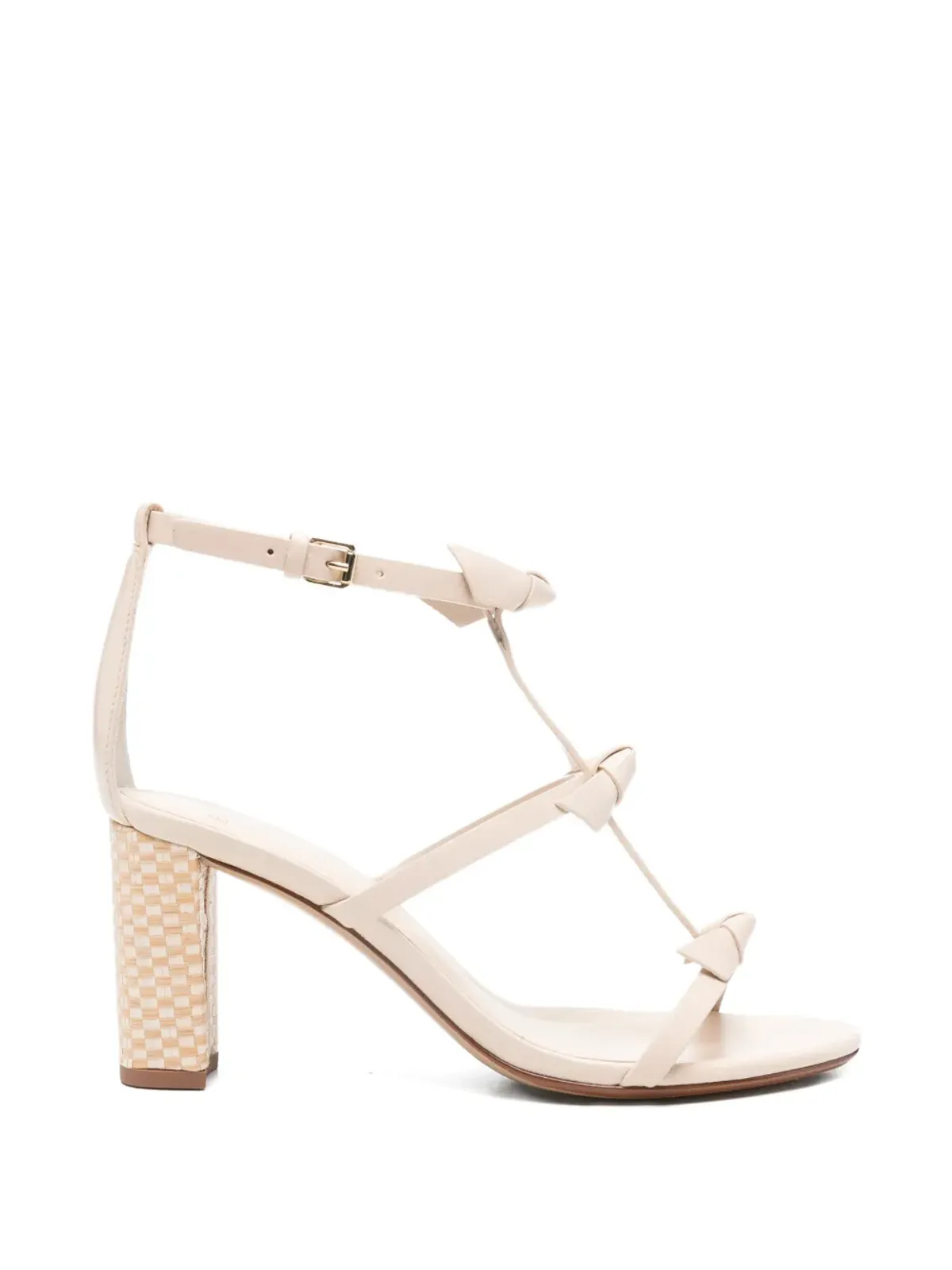 Alexandre Birman ノットディテール レザーサンダル - 画像1