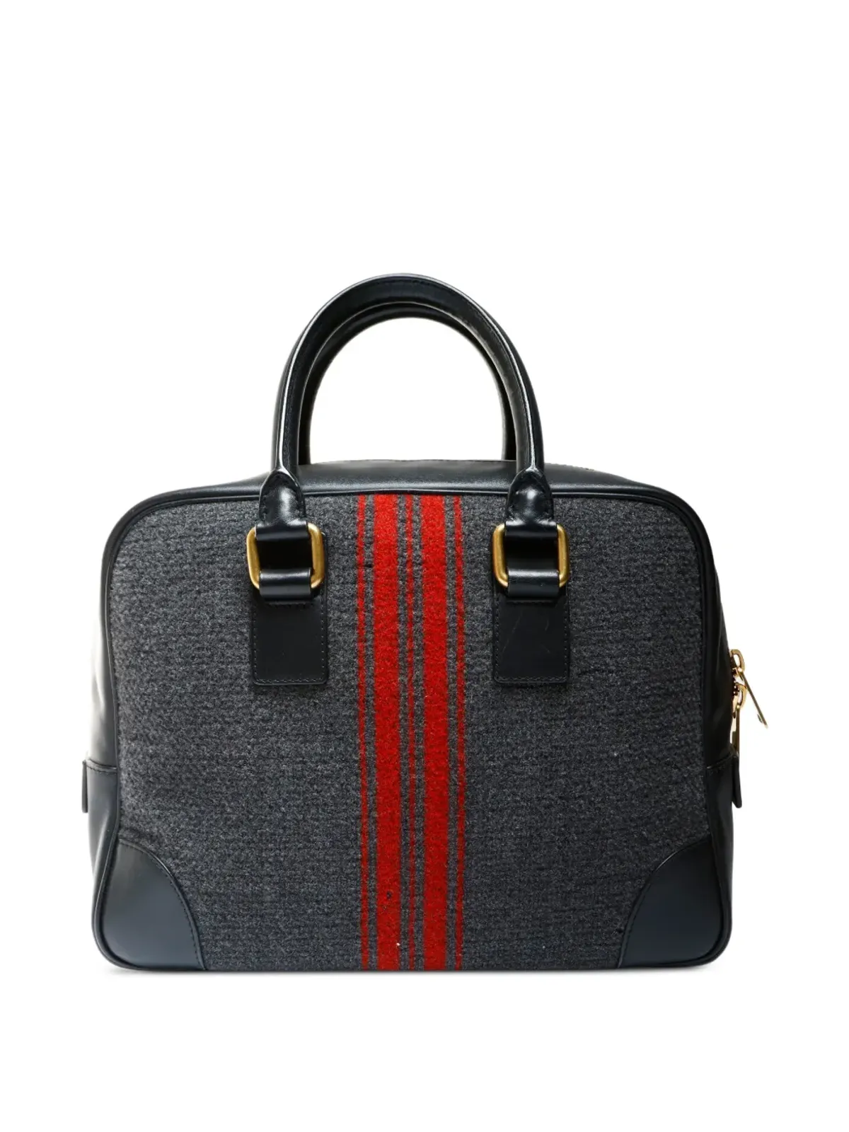 Celine Pre-Owned ビンテージ 2000年代ストライプウール トートバッグ - 画像1