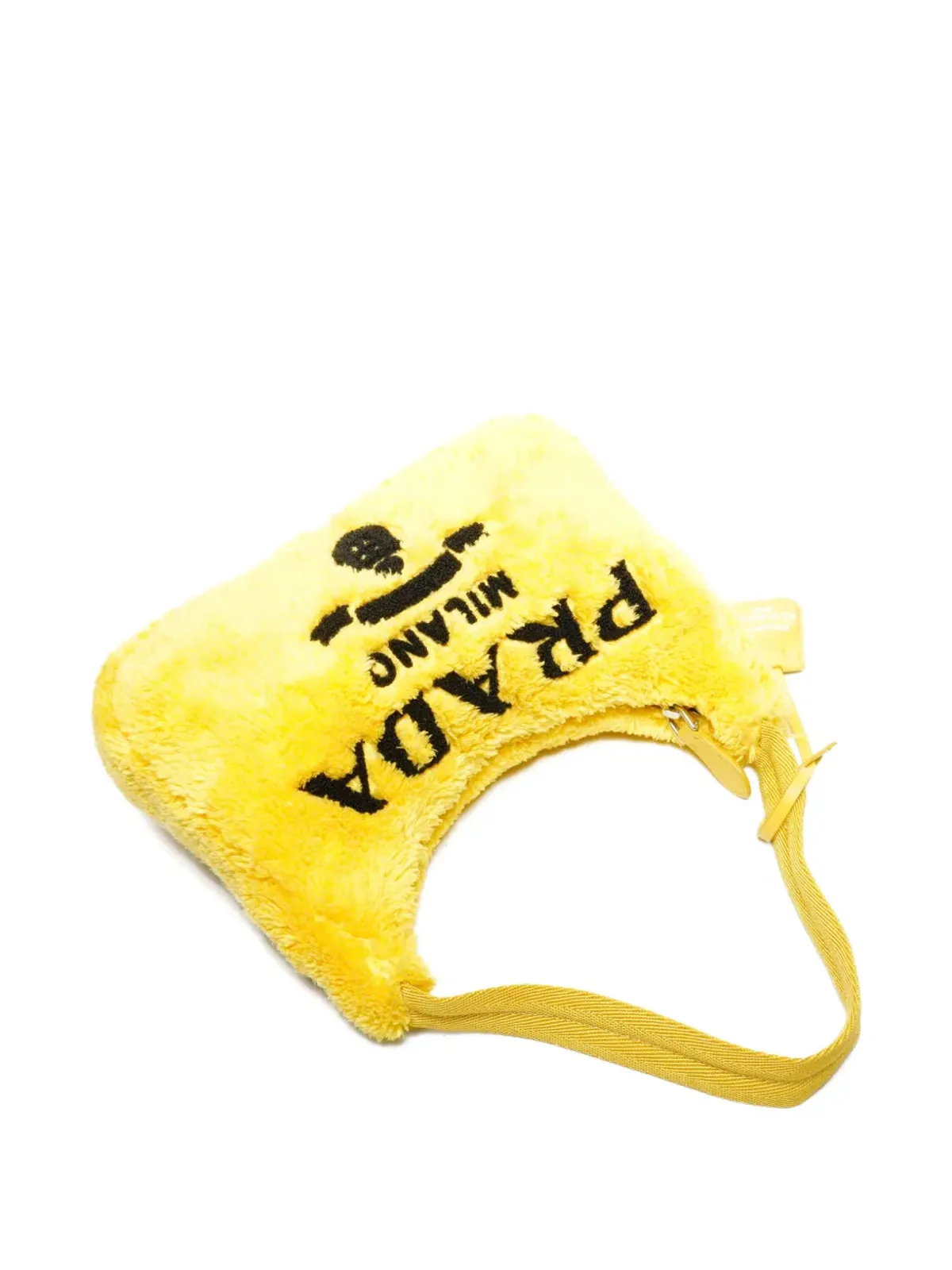 Prada Pre-Owned 2022 Spugna terry shoulder bag - Yellow - 画像5