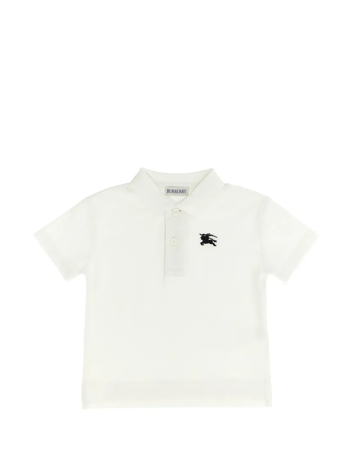 Burberry Kids equestrian knight embroidery johane polo shirt - 画像1