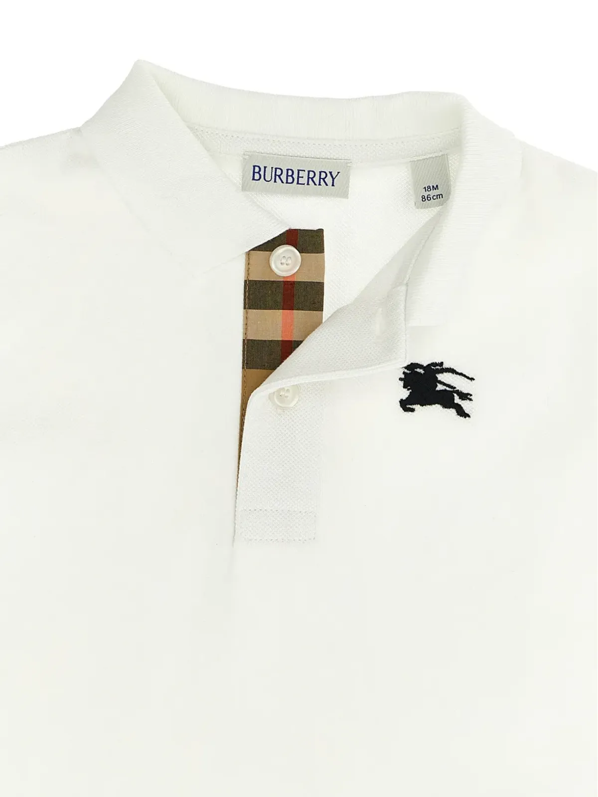 Burberry Kids equestrian knight embroidery johane polo shirt - 画像3