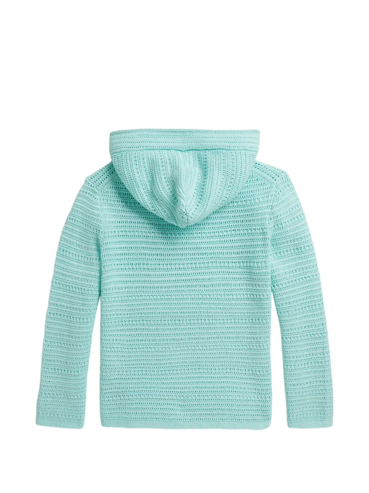 POLO RALPH LAUREN KIDS クロシェ風フーディ ブルー - 画像2