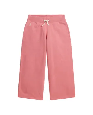 POLO RALPH LAUREN KIDS embroidered wide-leg sweatpant - Pink - サムネイル1