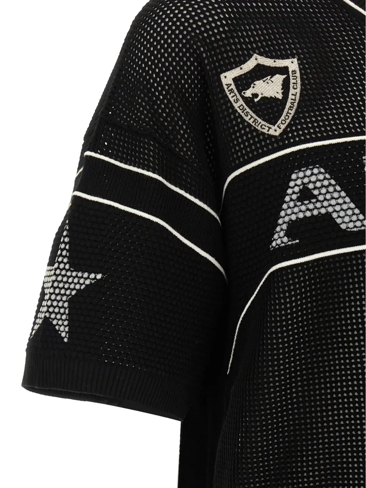 AMIRI スポーツ刺繍VネックTシャツ - 画像4