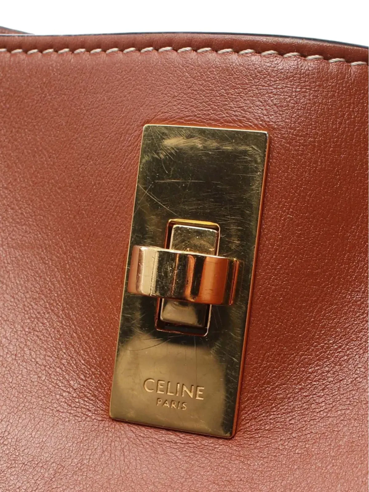 Celine Pre-Owned スムースカーフスキン バケット サッチェル - 画像5