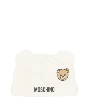 Moschino Kids bear hat babygrow set - Neutrals - サムネイル5