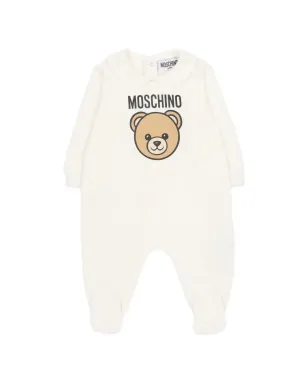 Moschino Kids bear hat babygrow set - Neutrals - サムネイル2