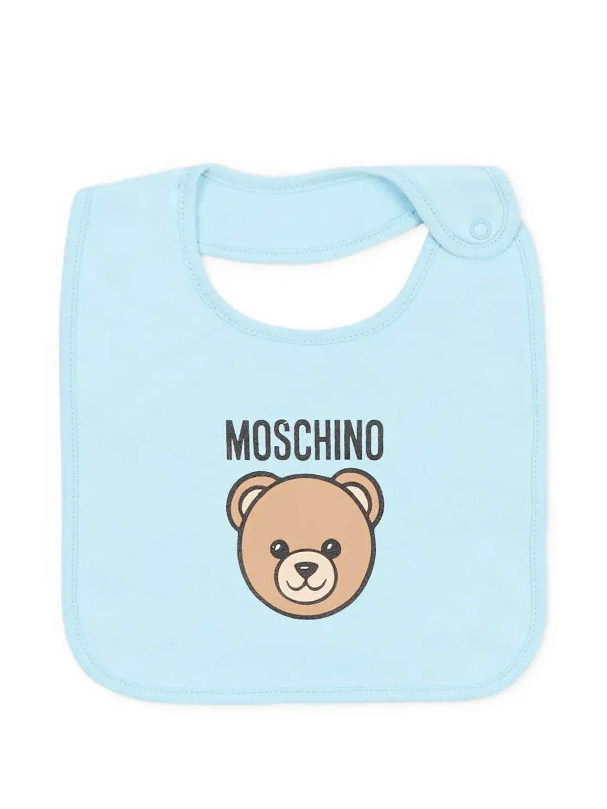 Moschino Kids ベアのアップリケ付き 帽子とビブのセット - 画像2