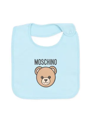 Moschino Kids ベアのアップリケ付き 帽子とビブのセット - サムネイル2