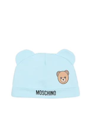 Moschino Kids ベアのアップリケ付き 帽子とビブのセット - サムネイル3