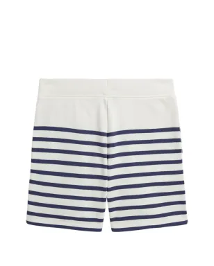 POLO RALPH LAUREN KIDS ストライプ柄エンブロイダリーポニーショーツ - ホワイト - サムネイル2