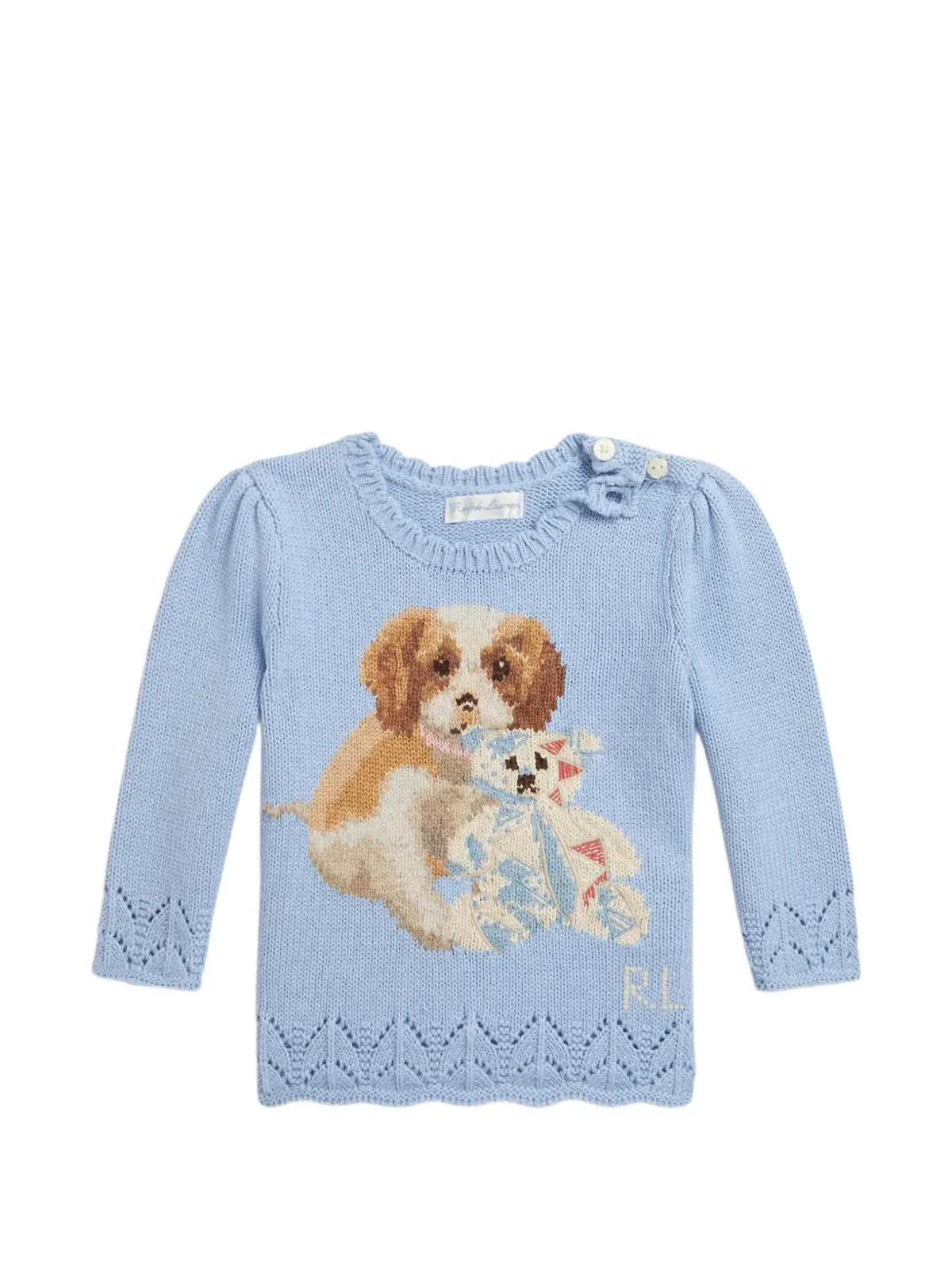 POLO RALPH LAUREN KIDS 犬プリントセーター - 画像1