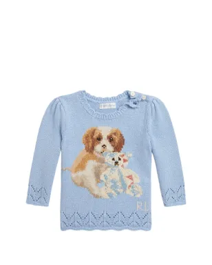 POLO RALPH LAUREN KIDS 犬プリントセーター - サムネイル1