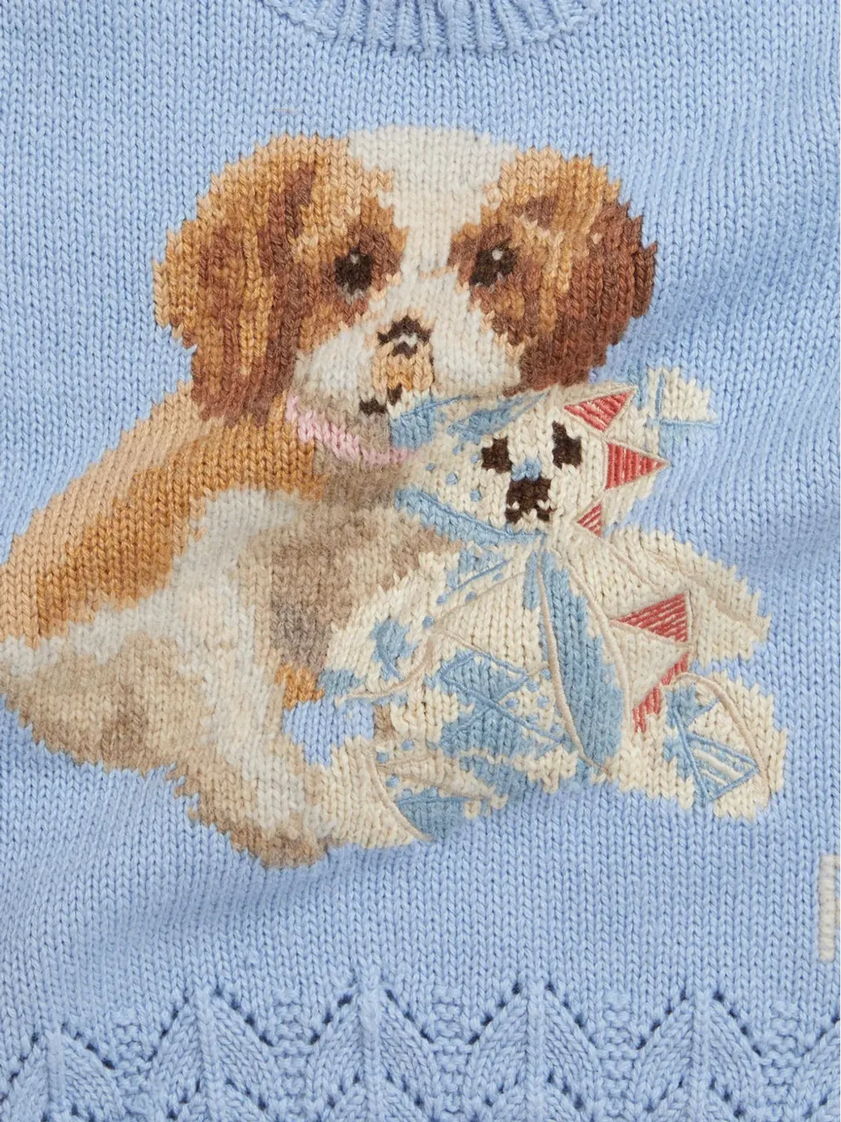 POLO RALPH LAUREN KIDS 犬プリントセーター - 画像3