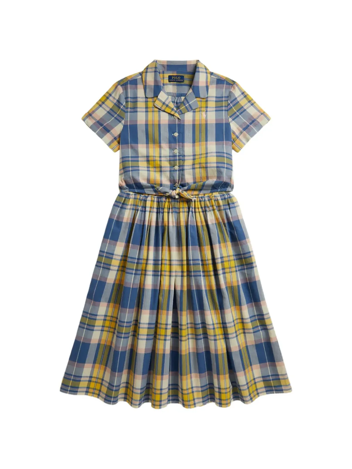 POLO RALPH LAUREN KIDS 結び前デザインのチェック柄スカートセット - 画像1