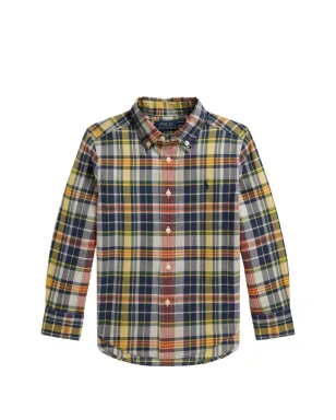 POLO RALPH LAUREN KIDS チェック柄ボタンダウンシャツ - サムネイル1