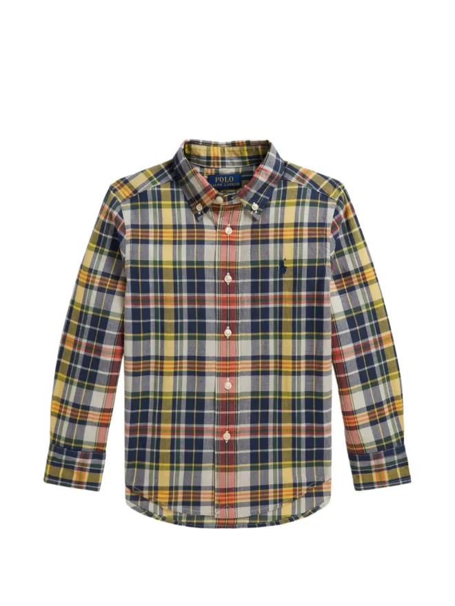 POLO RALPH LAUREN KIDS POLO RALPH LAUREN KIDS チェック柄ボタンダウンシャツの商品画像