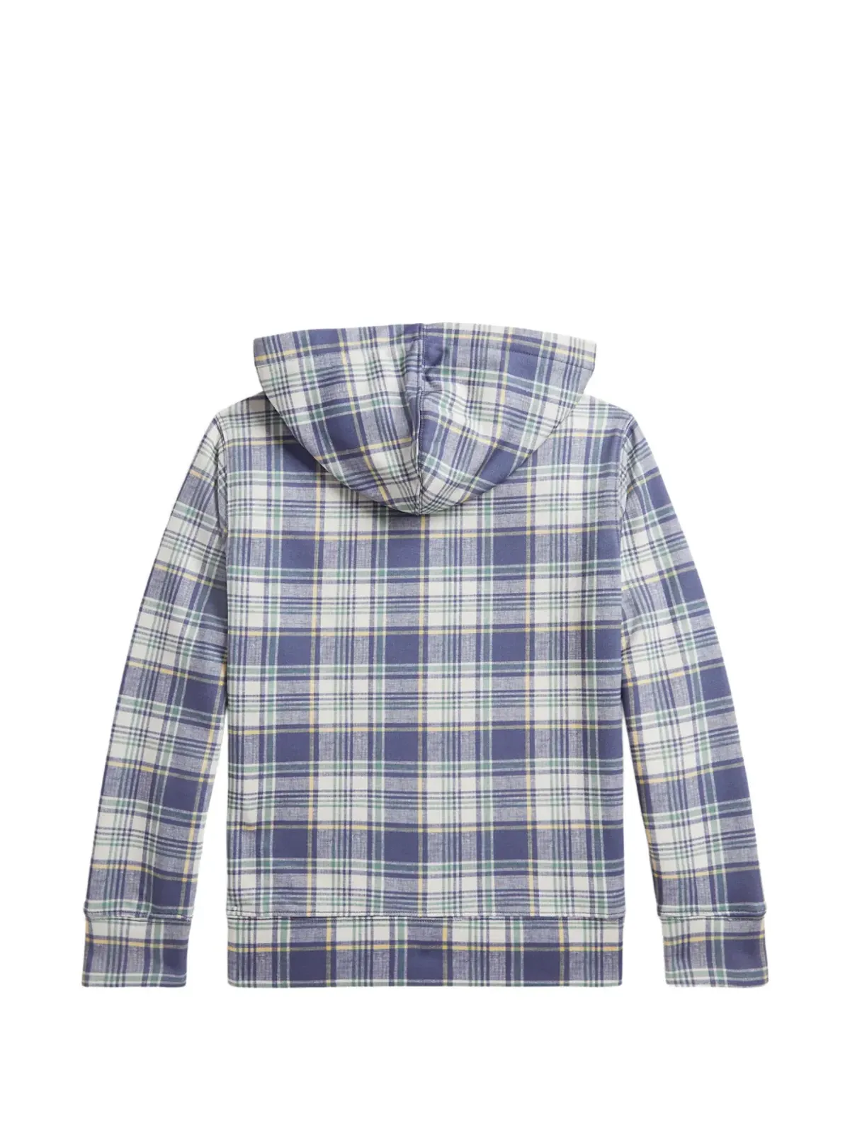 POLO RALPH LAUREN KIDS チェック柄フーディー ブルー - 画像3
