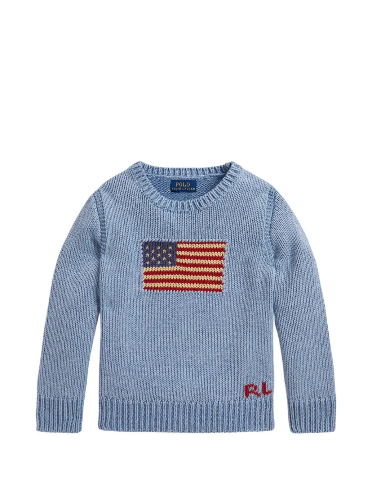 POLO RALPH LAUREN KIDS 旗柄クルーネックセーター - 画像1