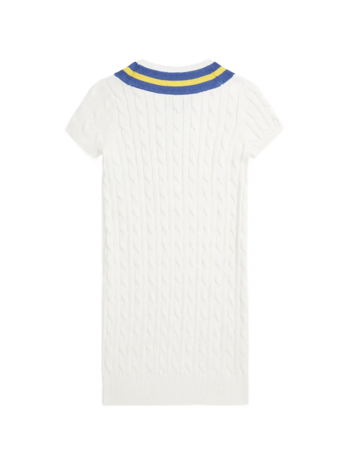 POLO RALPH LAUREN KIDS ケーブル編み Vネック ドレス - 画像2