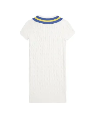 POLO RALPH LAUREN KIDS ケーブル編み Vネック ドレス - サムネイル2