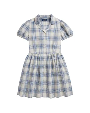 POLO RALPH LAUREN KIDS チェック柄刺繍シャツドレス - サムネイル1