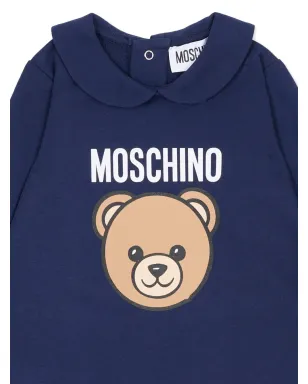 Moschino Kids テディベアパジャマ - Blue - サムネイル3