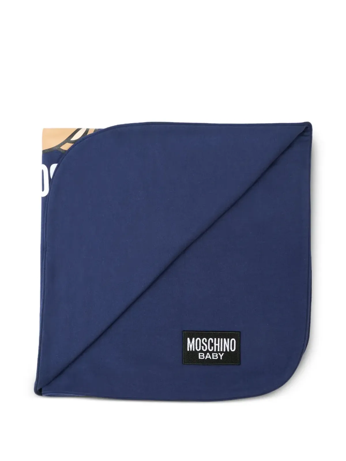 Moschino Kids ベアロゴブランケット - 画像2