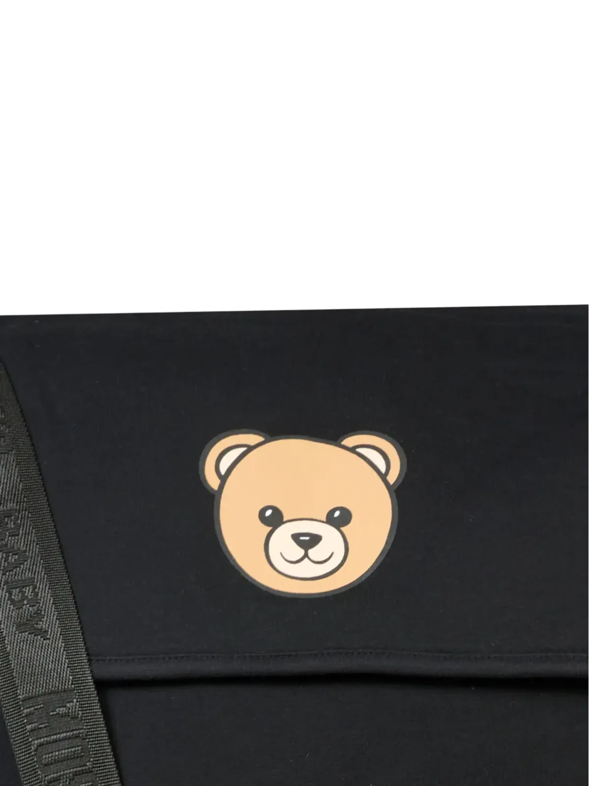 Moschino Kids テディアップリケ おむつ替えバッグ - Black - 画像5