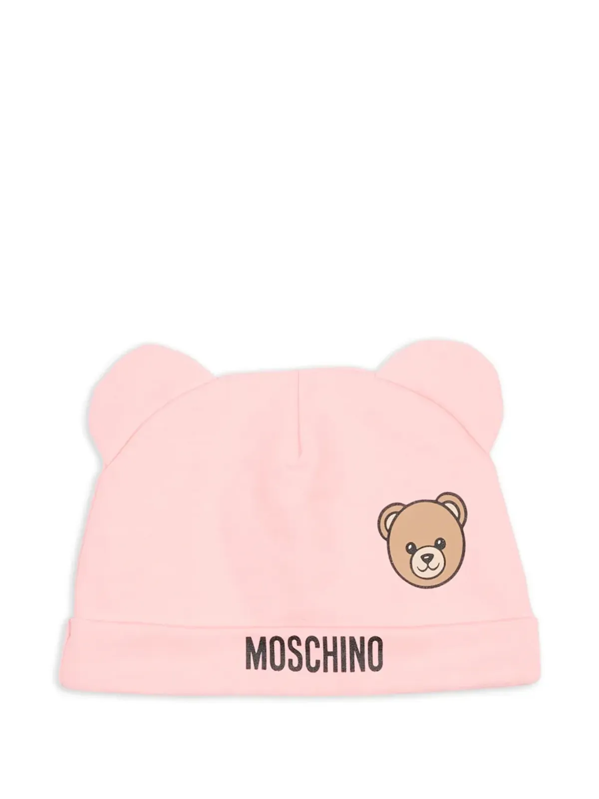 Moschino Kids ロゴディテール帽子セット - ピンク - 画像3