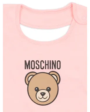 Moschino Kids ロゴディテール帽子セット - ピンク - サムネイル4