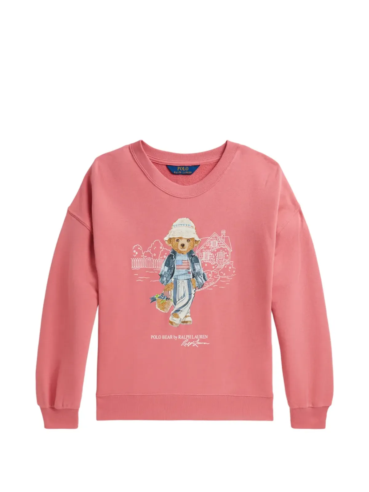 POLO RALPH LAUREN KIDS ベアプリント クルーネック スウェットシャツ - 画像1