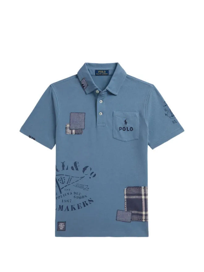 POLO RALPH LAUREN KIDS POLO RALPH LAUREN KIDS パッチワークポケットコットンポロシャツの商品画像
