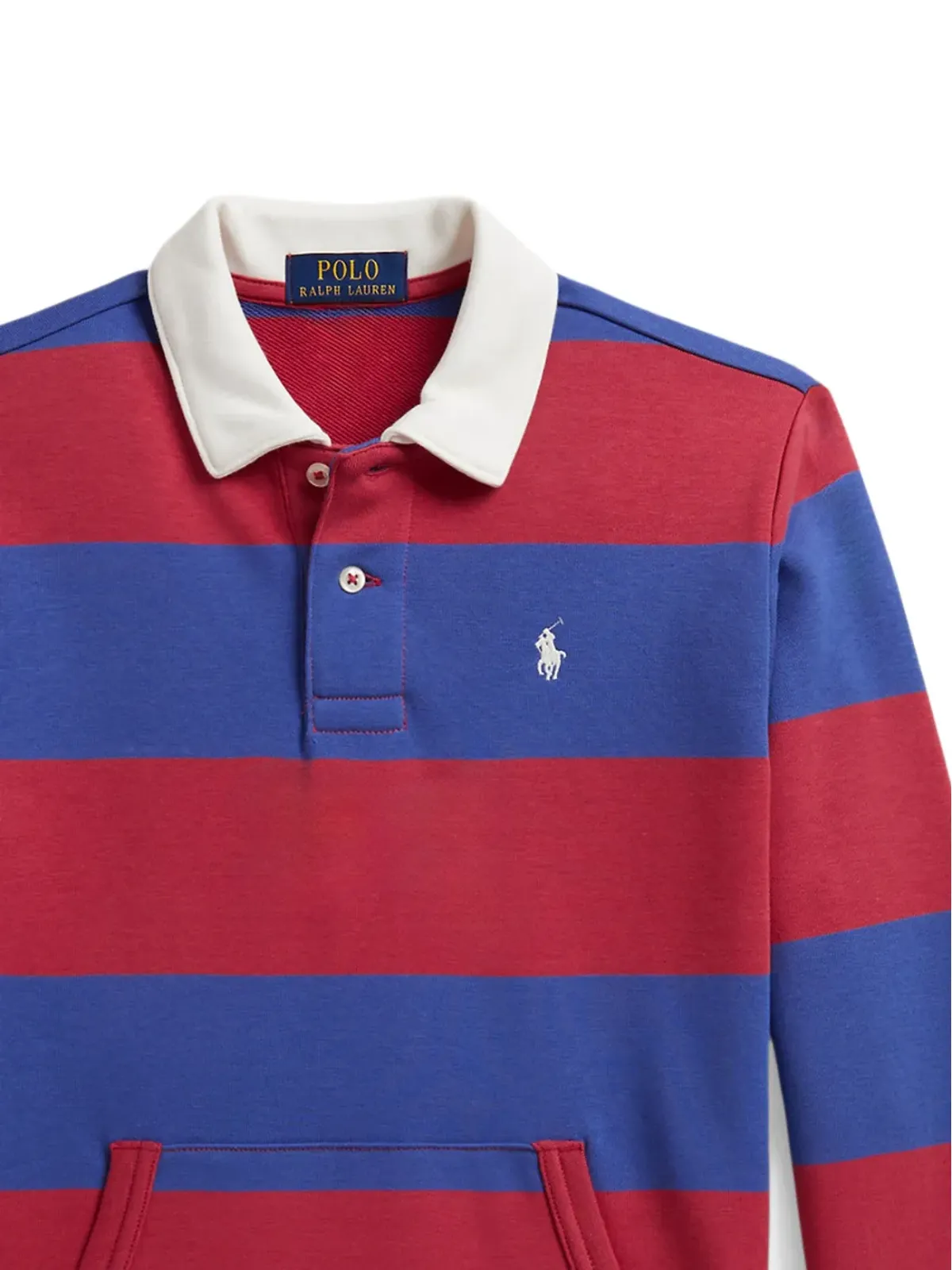 POLO RALPH LAUREN KIDS ストライプ柄 ロングスリーブ ポロシャツ - レッド - 画像2