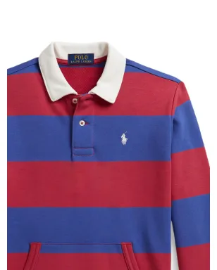 POLO RALPH LAUREN KIDS ストライプ柄 ロングスリーブ ポロシャツ - レッド - サムネイル2