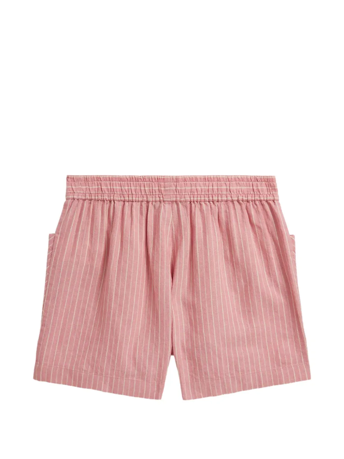 POLO RALPH LAUREN KIDS ストライプ柄パッチポケットショーツ - Pink - 画像2
