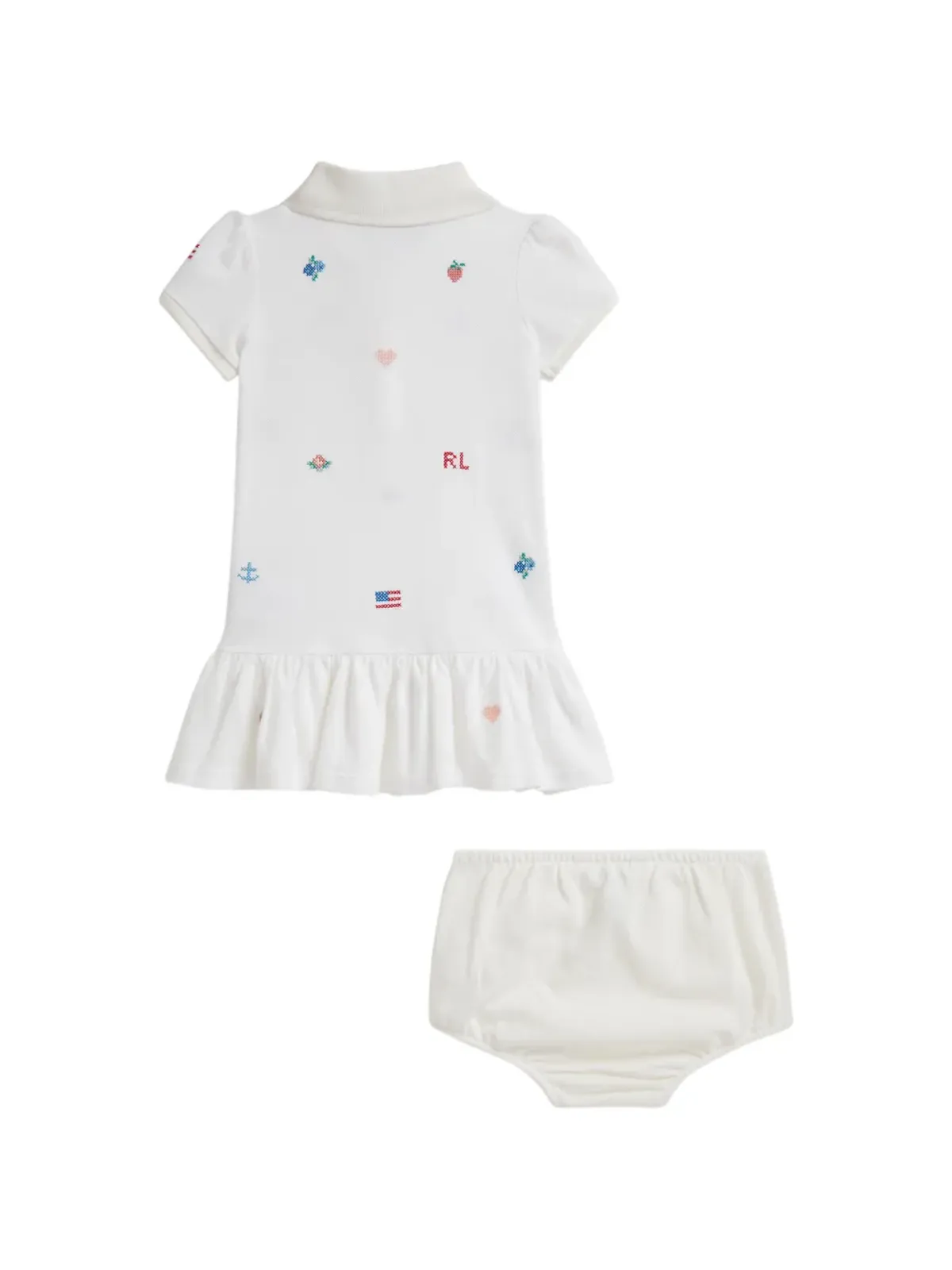 POLO RALPH LAUREN KIDS 刺繍入りポロドレスとブルマーのセット - 画像2