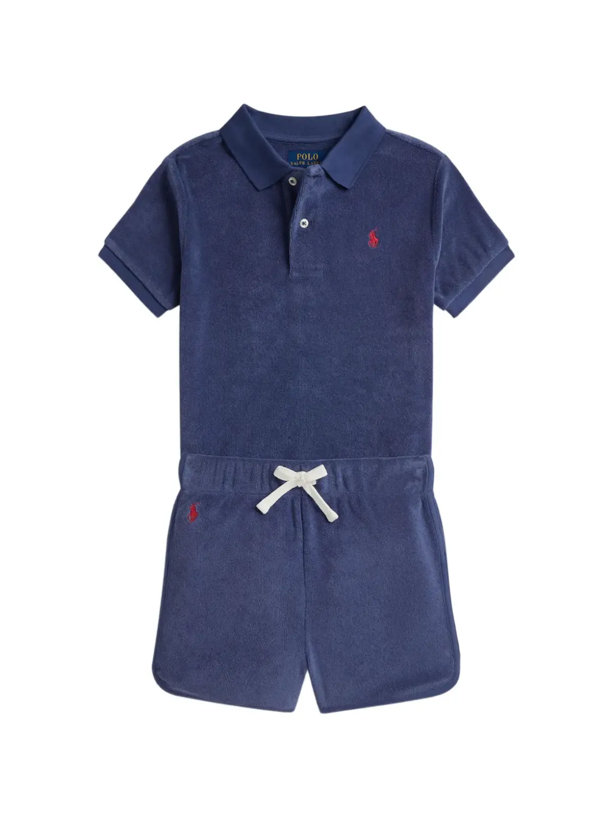 POLO RALPH LAUREN KIDS 刺繍入りテリーポロシャツ セット（2枚組） - 画像1
