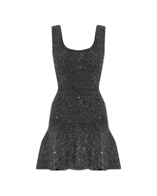 LoveShackFancy Sarajane scoop-neck mini dress - Black - サムネイル1